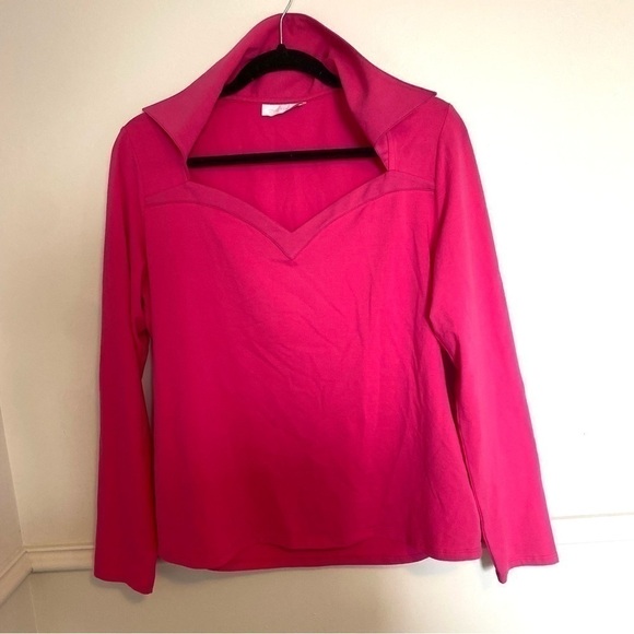 ANNE Fontaine Evelia Collared Long Sleeve Shirt Sz 10 - Picture 1 of 7